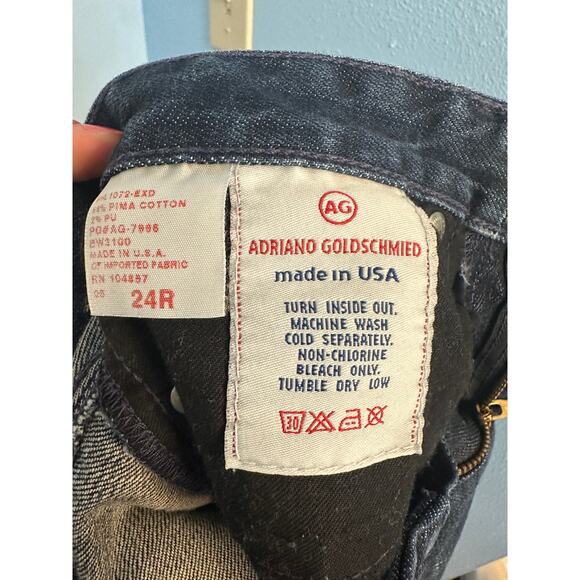AG Adriano Goldschmied Longline Denim Shorts Size 24R NWOT - Picture 4 of 4